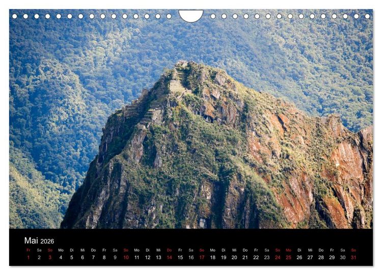 Produktbild: Machu Picchu - Peru (Wandkalender 2026 DIN A4 quer), CALVENDO Monatskalender