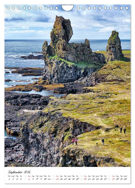 Produktbild: Iceland Calendar 2026 - Discover unique nature - UK Version (Wall Calendar 2026 DIN A4 portrait), CALVENDO 12 Month Wall Calendar