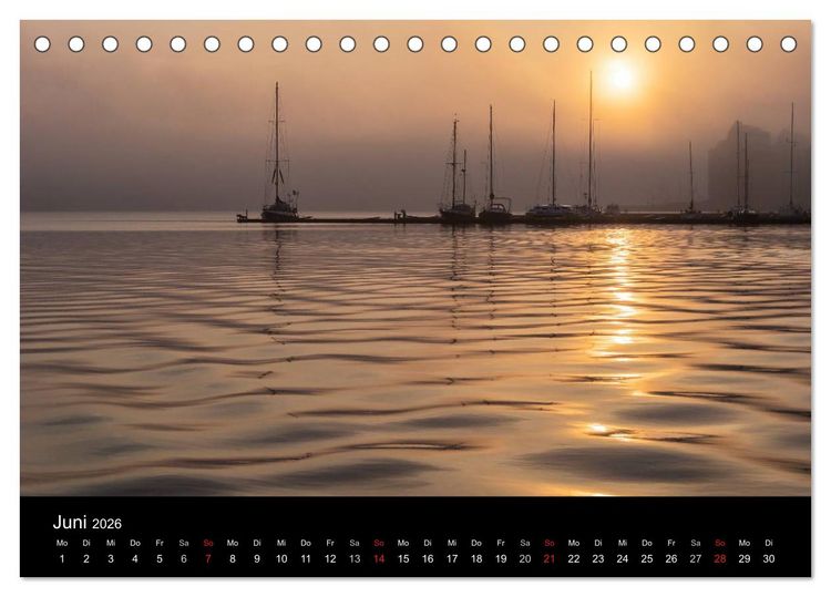 Produktbild: Unterwegs in der Hansestadt Rostock (Tischkalender 2026 DIN A5 quer), CALVENDO Monatskalender
