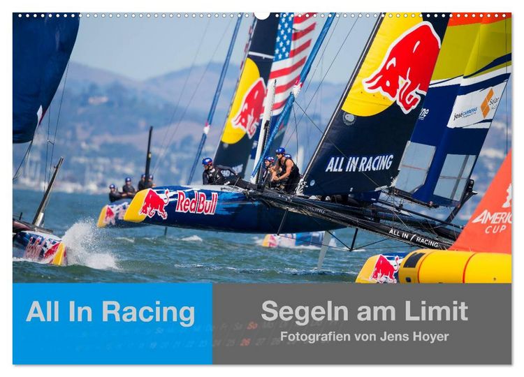Produktbild: All In Racing - Segeln am Limit - Fotografien von Jens Hoyer (Wandkalender 2026 DIN A2 quer), CALVENDO Monatskalender