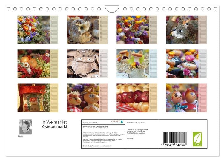 Produktbild: In Weimar ist Zwiebelmarkt (Wandkalender 2026 DIN A4 quer), CALVENDO Monatskalender