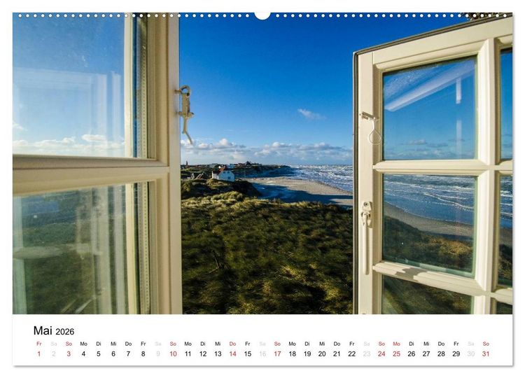 Produktbild: D&auml;nemark - Lyset Land (hochwertiger Premium Wandkalender 2026 DIN A2 quer), Kunstdruck in Hochglanz