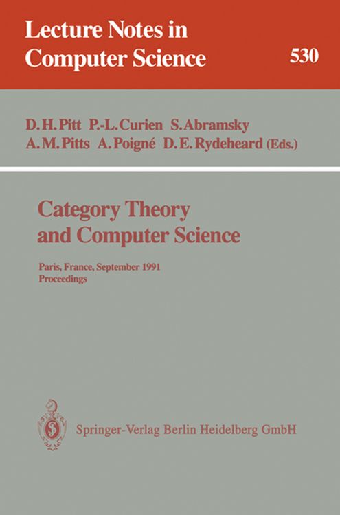 Produktbild: Category Theory and Computer Science