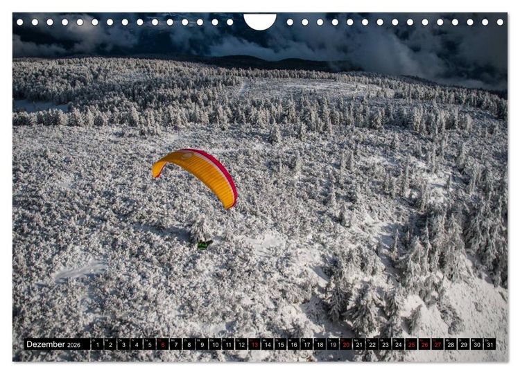 Produktbild: Paragliding - die Faszination des Fliegens (Wandkalender 2026 DIN A4 quer), CALVENDO Monatskalender