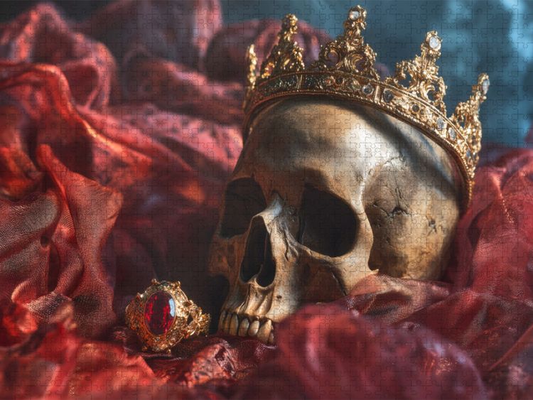 Produktbild: CALVENDO Puzzle Auch Kronen zerbrechen und und offenbaren das Menschliche dahinter | 1000 Teile Lege-Gr&ouml;&szlig;e 64x48cm Foto-Puzzle f&uuml;r gl&uuml;ckliche Stunden