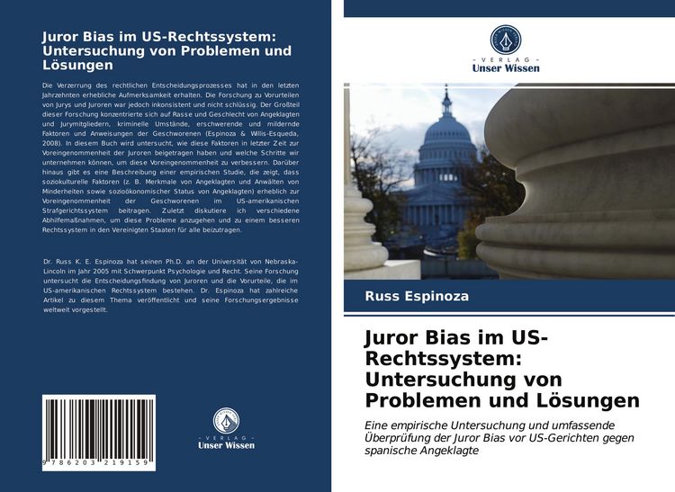 Produktbild: Juror Bias im US-Rechtssystem: Untersuchung von Problemen und L&ouml;sungen