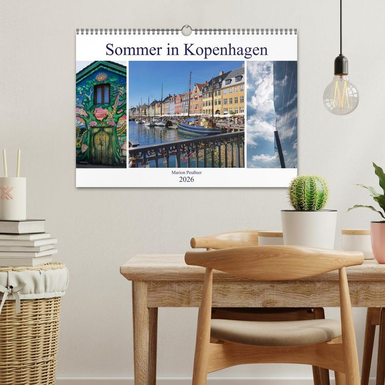 Produktbild: Sommer in Kopenhagen (Wandkalender 2026 DIN A3 quer), CALVENDO Monatskalender