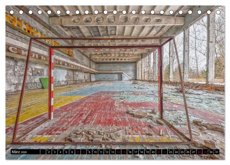 Produktbild: Tschernobyl - Prypjat - Die radioaktive Geisterstadt (Tischkalender 2026 DIN A5 quer), CALVENDO Monatskalender