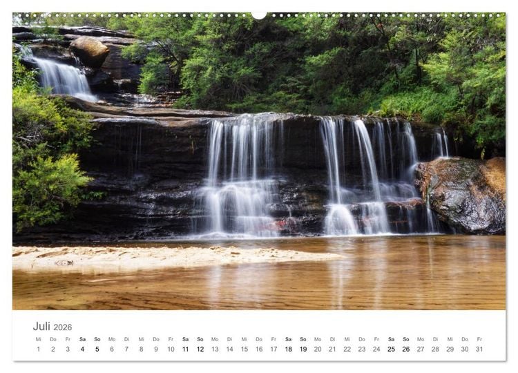 Produktbild: Wasserf&auml;lle - die sch&ouml;nsten Wasserf&auml;lle der Welt (Wandkalender 2026 DIN A2 quer), CALVENDO Monatskalender