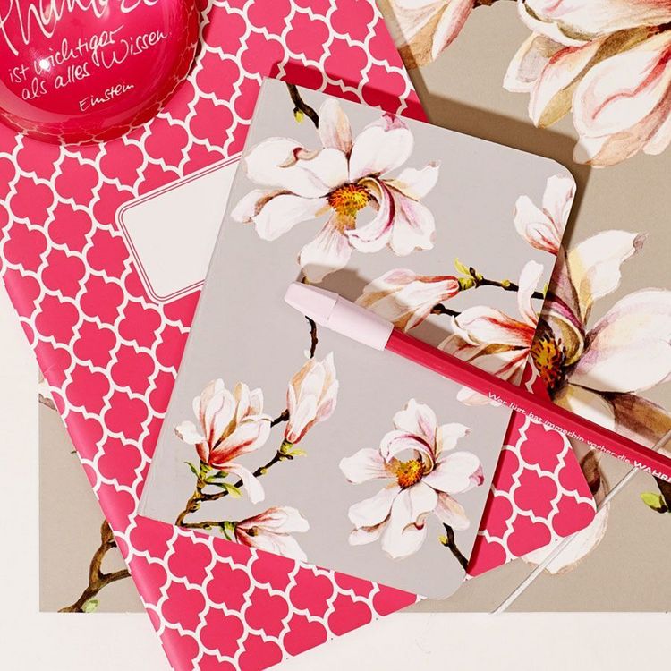 Produktbild: Heft A6 kariert, Magnolie