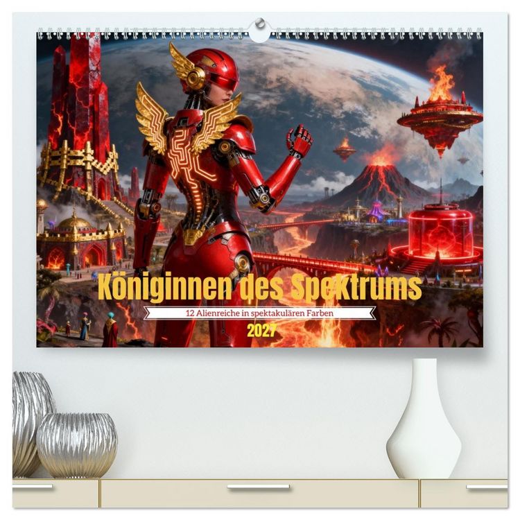 Produktbild: K&ouml;niginnen des Spektrums (hochwertiger Premium Wandkalender 2027 DIN A2 quer), Kunstdruck in Hochglanz