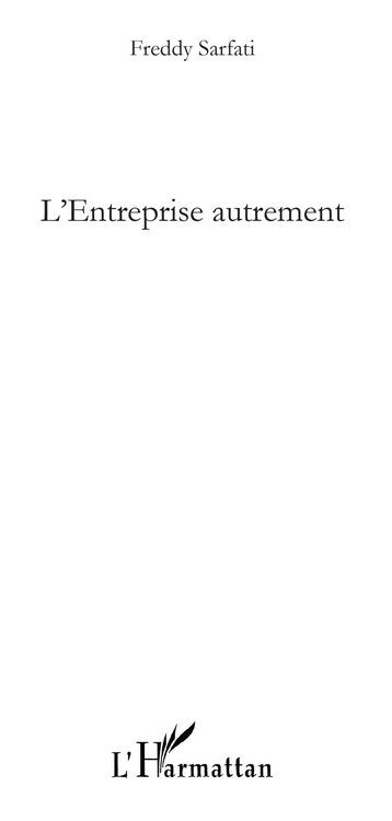 Produktbild: Entreprise autrement L'