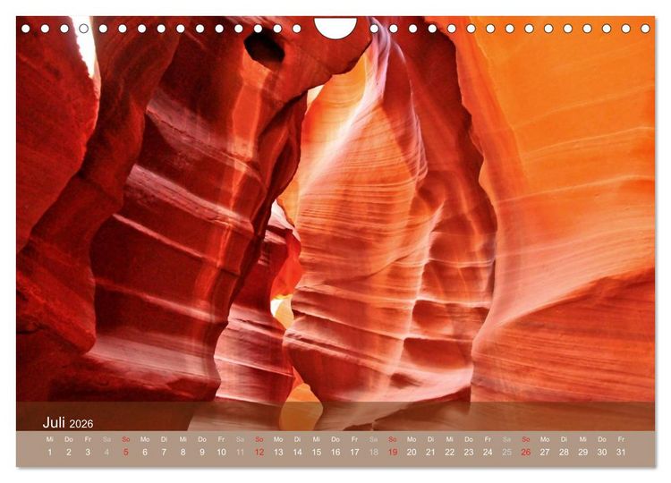 Produktbild: Der Antelope Canyon (Wandkalender 2026 DIN A4 quer), CALVENDO Monatskalender