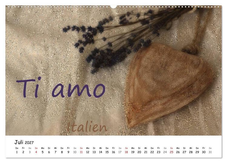 Produktbild: Ich liebe Dich (hochwertiger Premium Wandkalender 2027 DIN A2 quer), Kunstdruck in Hochglanz