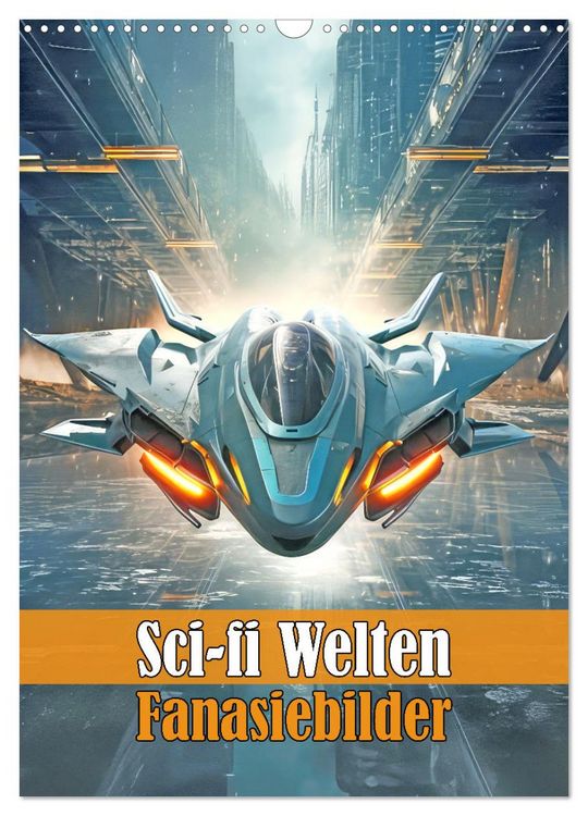 Produktbild: Sci-fi Welten - Fantasiebilder (Wandkalender 2026 DIN A3 hoch), CALVENDO Monatskalender