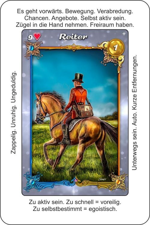 Produktbild: Lenormandkarten Licht und Schatten - Positive und negative Lenormand-Deutung auf jeder Karte (3.Auflage)