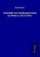 Produktbild: Ahnenbild und Familiengeschichte bei R&ouml;mern und Griechen