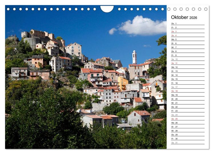 Produktbild: Wildromatisches Korsika (Wandkalender 2026 DIN A4 quer), CALVENDO Monatskalender