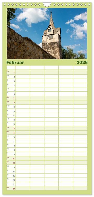 Produktbild: Familienplaner 2026 - Historisches Quedlinburg - Sachsen-Anhalt mit 5 Spalten (Wandkalender, 21 x 45 cm) CALVENDO