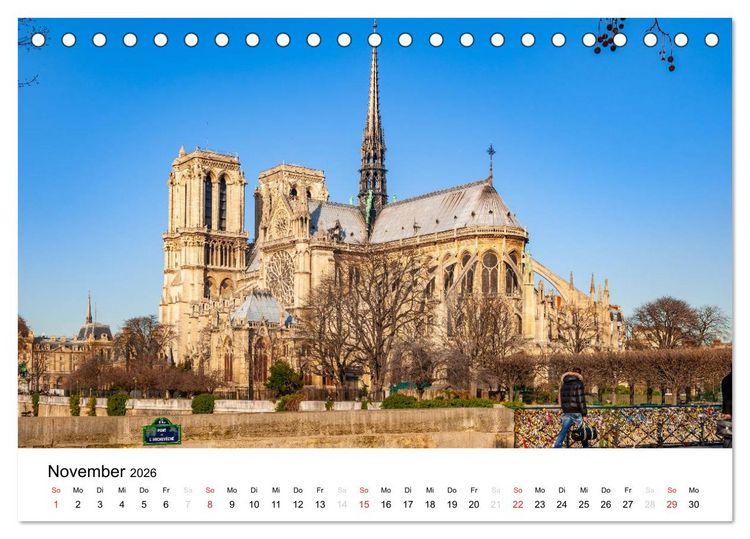 Produktbild: Paris, s'il vous pla&icirc;t! (Tischkalender 2026 DIN A5 quer), CALVENDO Monatskalender