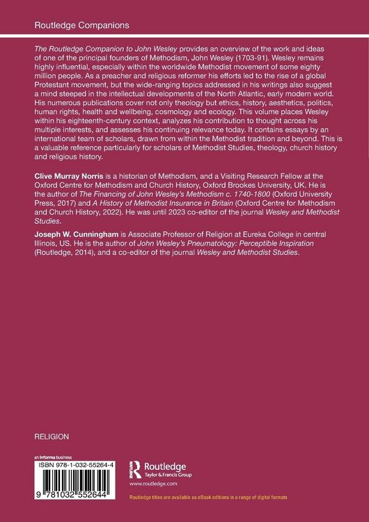 Produktbild: The Routledge Companion to John Wesley