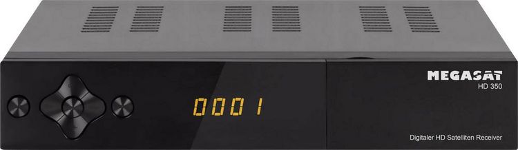 Produktbild: MegaSat HD 350 HD-SAT-Receiver Einkabeltauglich, Front-USB Anzahl Tuner: 1