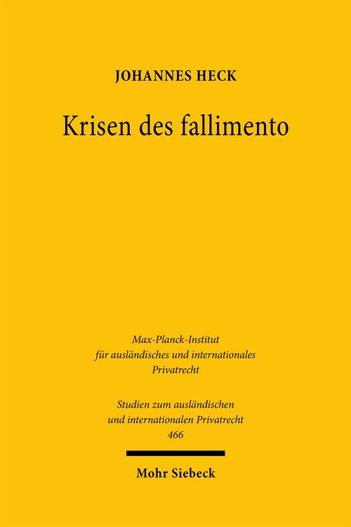 Produktbild: Krisen des fallimento