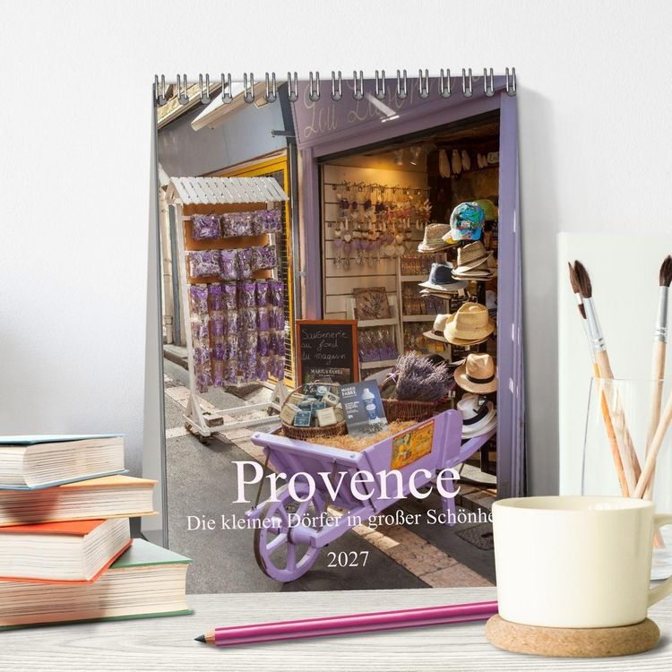 Produktbild: Provence &ndash; Die kleinen D&ouml;rfer in gro&szlig;er Sch&ouml;nheit (Tischkalender 2027 DIN A5 hoch), CALVENDO Monatskalender