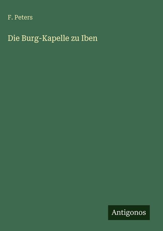 Produktbild: Die Burg-Kapelle zu Iben