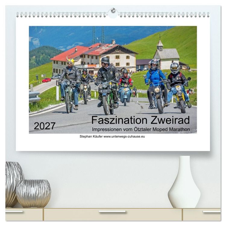 Produktbild: Faszination Zweirad - Impressionen vom &Ouml;tztaler Moped Marathon (hochwertiger Premium Wandkalender 2027 DIN A2 quer), Kunstdruck in Hochglanz
