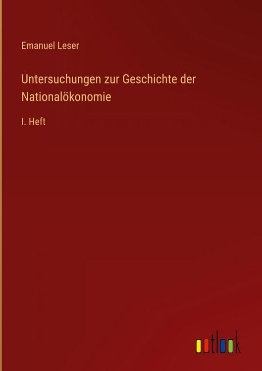 Produktbild: Untersuchungen zur Geschichte der National&ouml;konomie