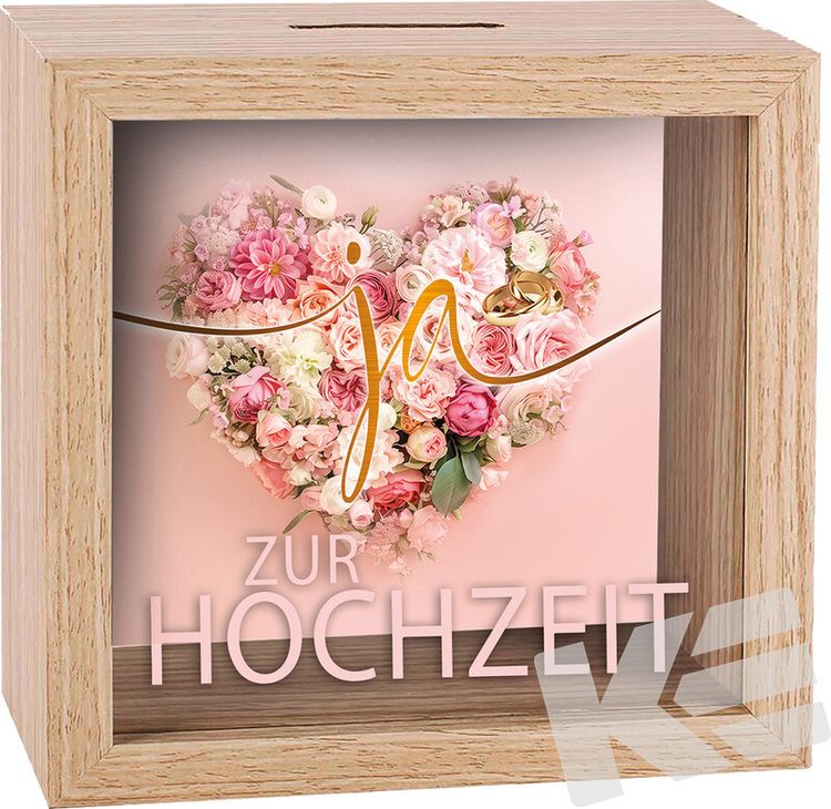 Holz Spardose Hochzeit kaufen