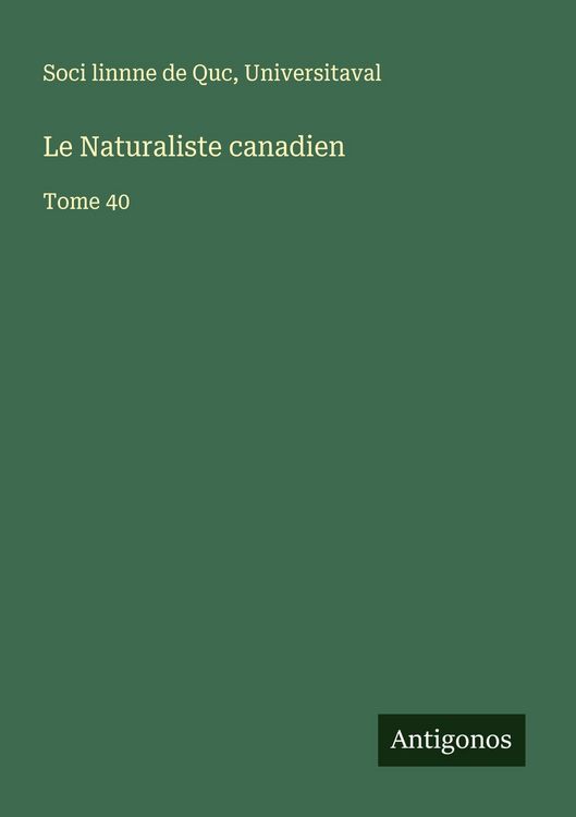 Produktbild: Le Naturaliste canadien