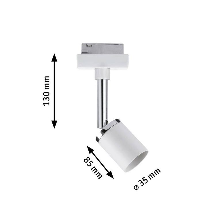 Produktbild: Paulmann Pure II Hochvolt-Schienensystem-Leuchte URail Wei&szlig;, Chrom