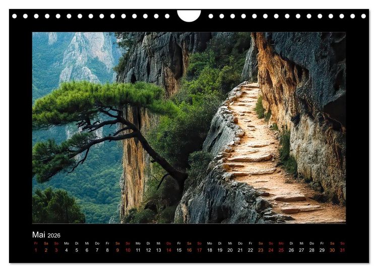 Produktbild: Abenteuerliche Wege (Wandkalender 2026 DIN A4 quer), CALVENDO Monatskalender