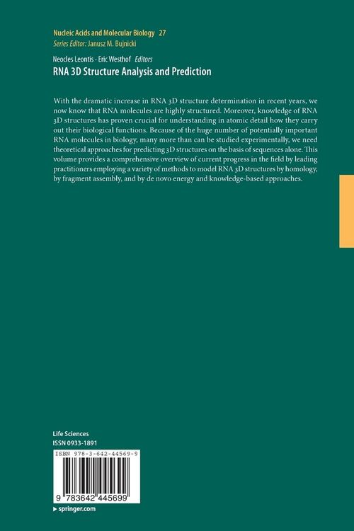 Produktbild: RNA 3D Structure Analysis and Prediction