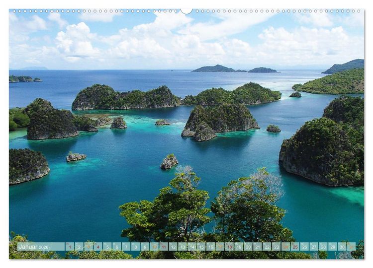 Produktbild: Raja Ampat - Impressionen (Wandkalender 2026 DIN A2 quer), CALVENDO Monatskalender