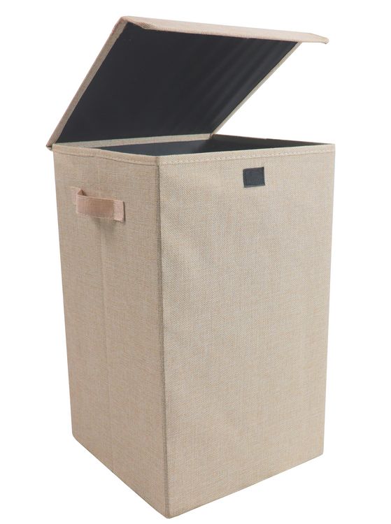 Produktbild: W&auml;schekorb W&auml;schebox Stoffbox mit Deckel Dreso M