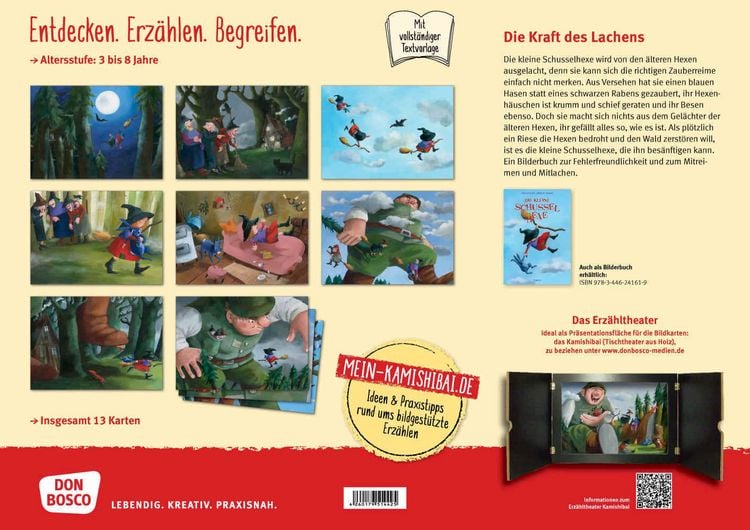 Produktbild: Die kleine Schusselhexe. Kamishibai Bildkartenset