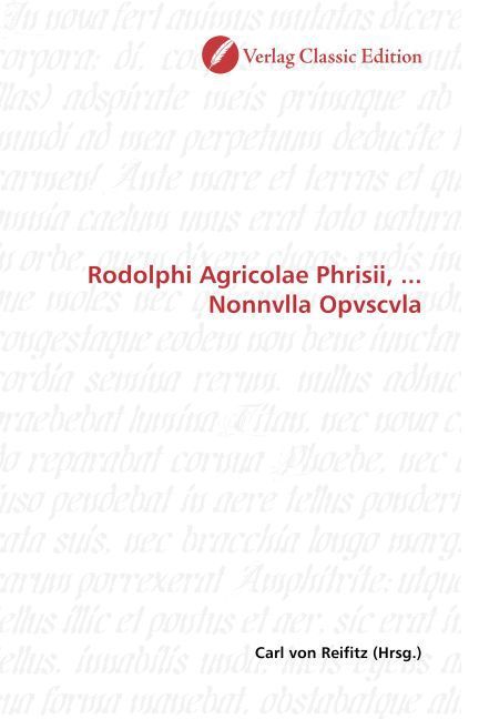 Produktbild: Rodolphi Agricolae Phrisii, ... Nonnvlla Opvscvla