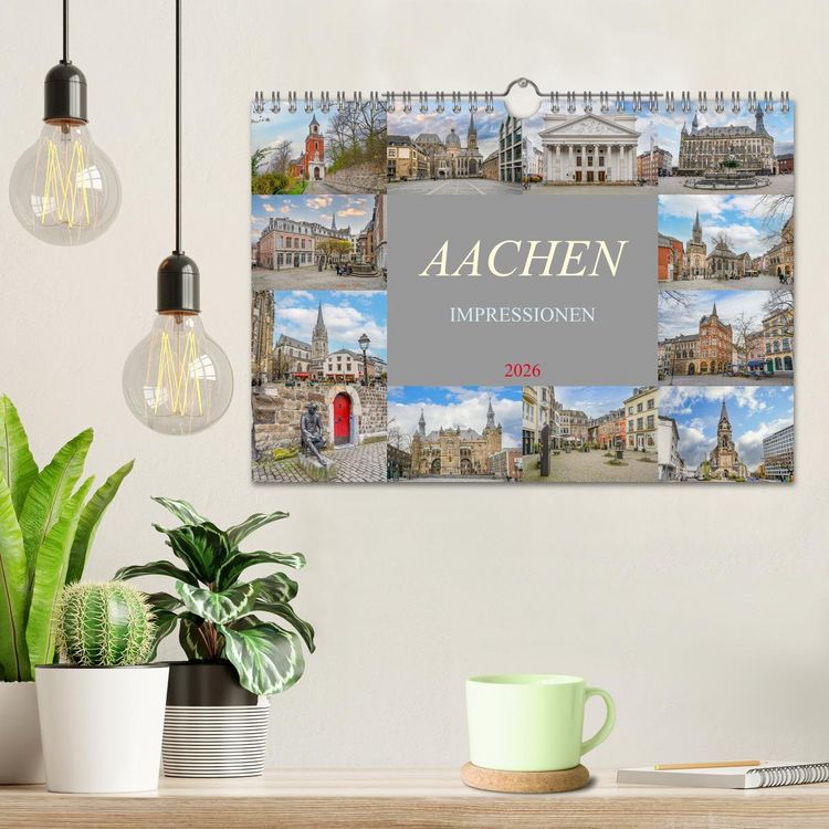 Produktbild: Aachen Impressionen (Wandkalender 2026 DIN A4 quer), CALVENDO Monatskalender