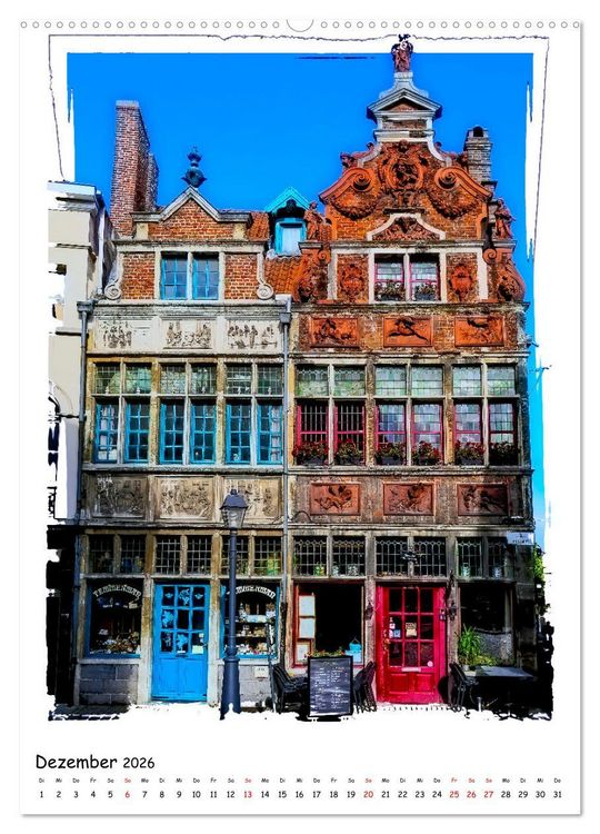 Produktbild: Gent Flanderns Perle (Wandkalender 2026 DIN A2 hoch), CALVENDO Monatskalender