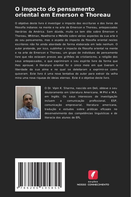Produktbild: O impacto do pensamento oriental em Emerson e Thoreau