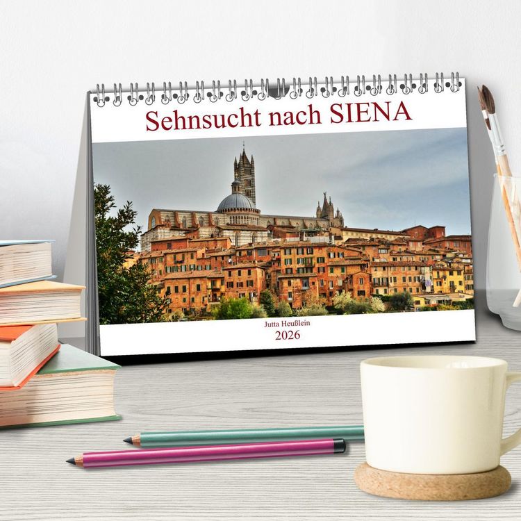 Produktbild: Sehnsucht nach SIENA (Tischkalender 2026 DIN A5 quer), CALVENDO Monatskalender