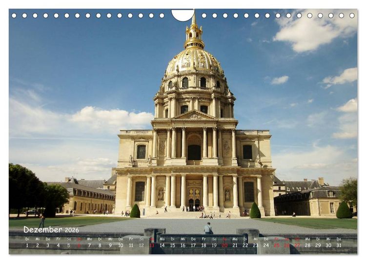 Produktbild: Paris (Wandkalender 2026 DIN A4 quer), CALVENDO Monatskalender