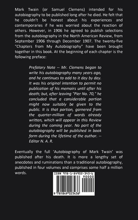Produktbild: Chapters from My Autobiography