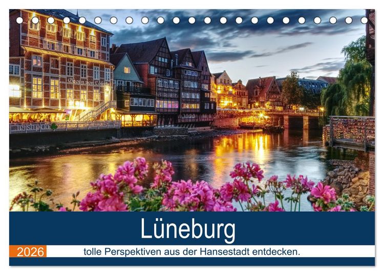 Produktbild: L&uuml;neburg (Tischkalender 2026 DIN A5 quer), CALVENDO Monatskalender