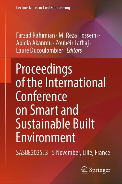 Produktbild: Proceedings of the International Conference on Smart and Sustainable Built Environment