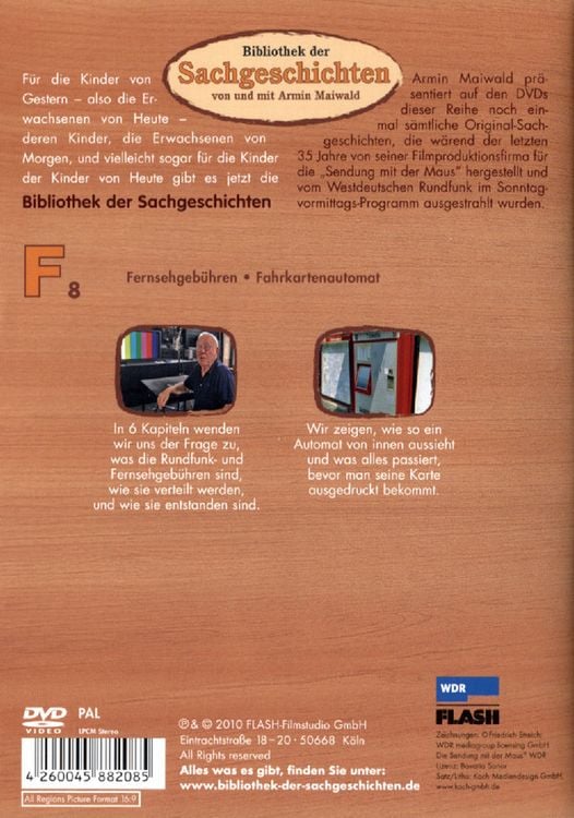 Produktbild: Bibliothek der Sachgeschichten (F8)Fernsehgeb&uuml;hren,Fahrkartenautomat