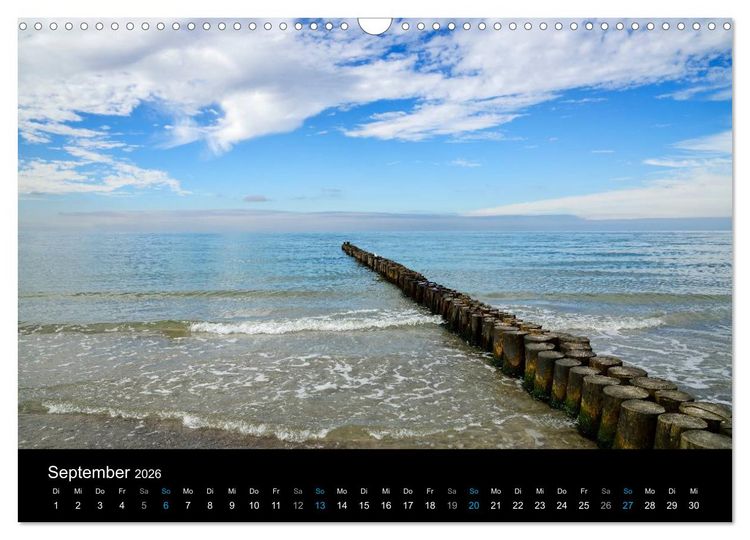 Produktbild: Ostseestrand Graal-M&uuml;ritz (Wandkalender 2026 DIN A3 quer), CALVENDO Monatskalender